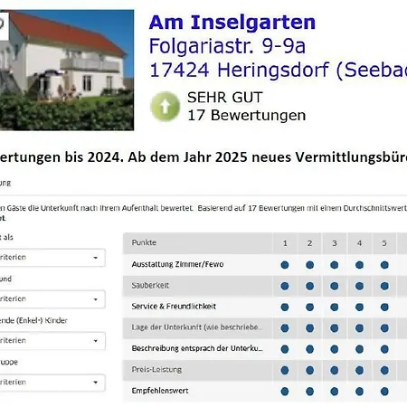 Am Inselgarten Eg 2 * Heringsdorf (Usedom)
